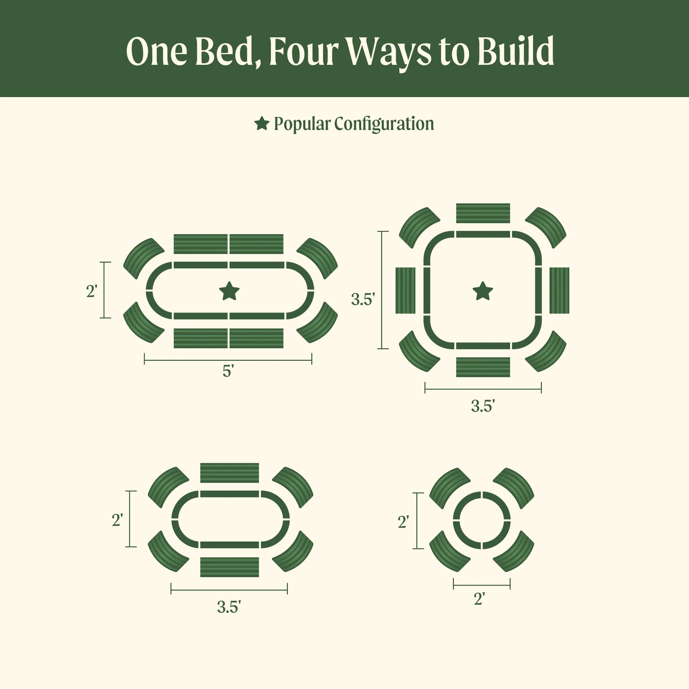32" Extra Tall 4 In 1 Small Modular Metal Raised Garden Bed Kit - Image 20