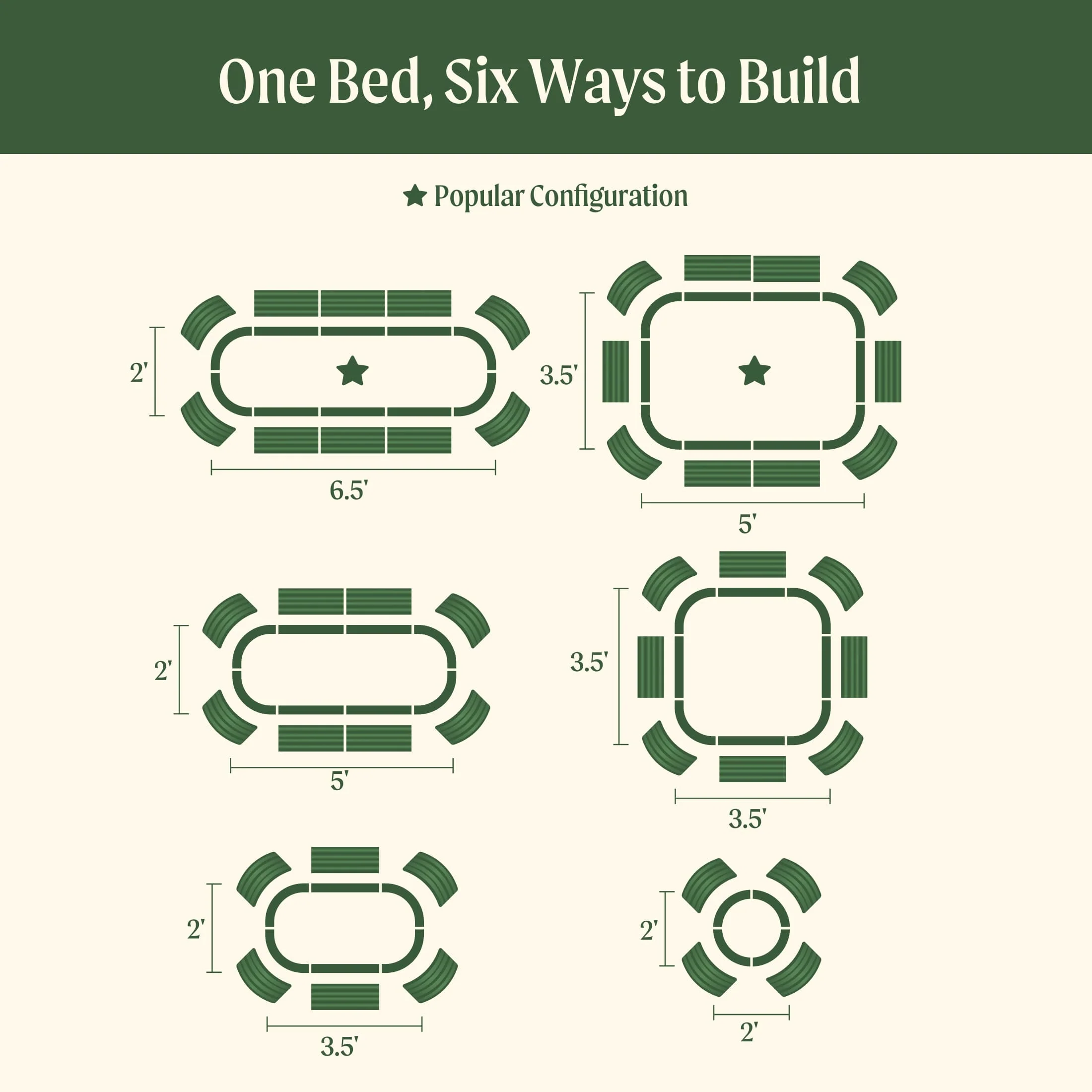 17" Tall 6 In 1 Medium Modular Metal Raised Garden Bed Kit - Image 25