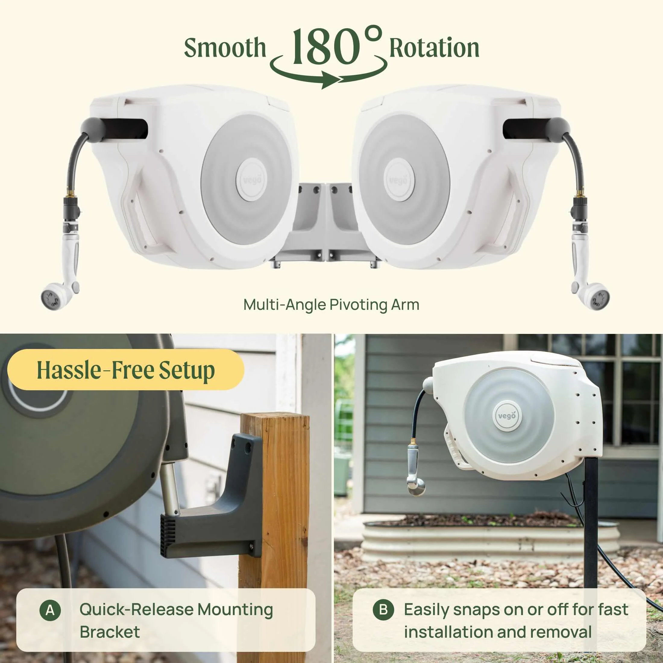 Vego Retractable Hose Reel Set - Image 8
