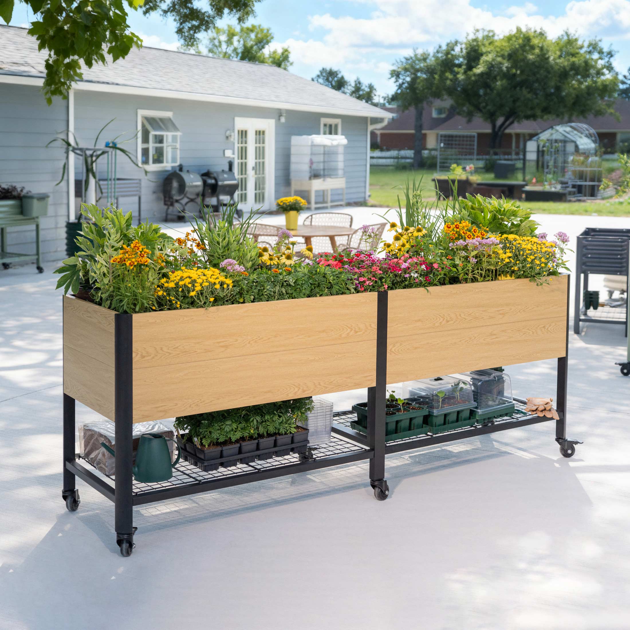 Woodgrain Elevated Garden Bed  2.0' x 6.0' - Image 10