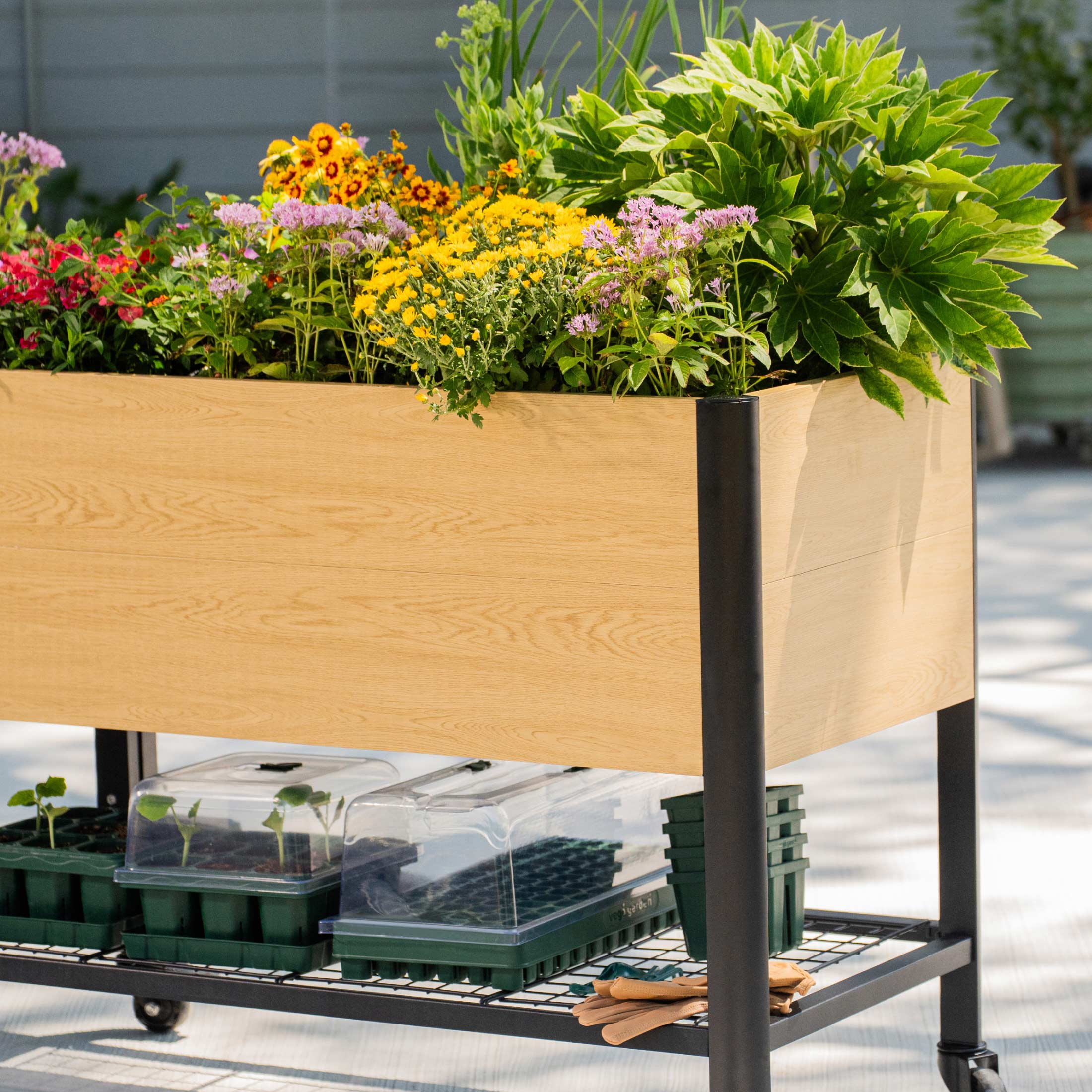 Woodgrain Elevated Garden Bed  2.0' x 6.0' - Image 11