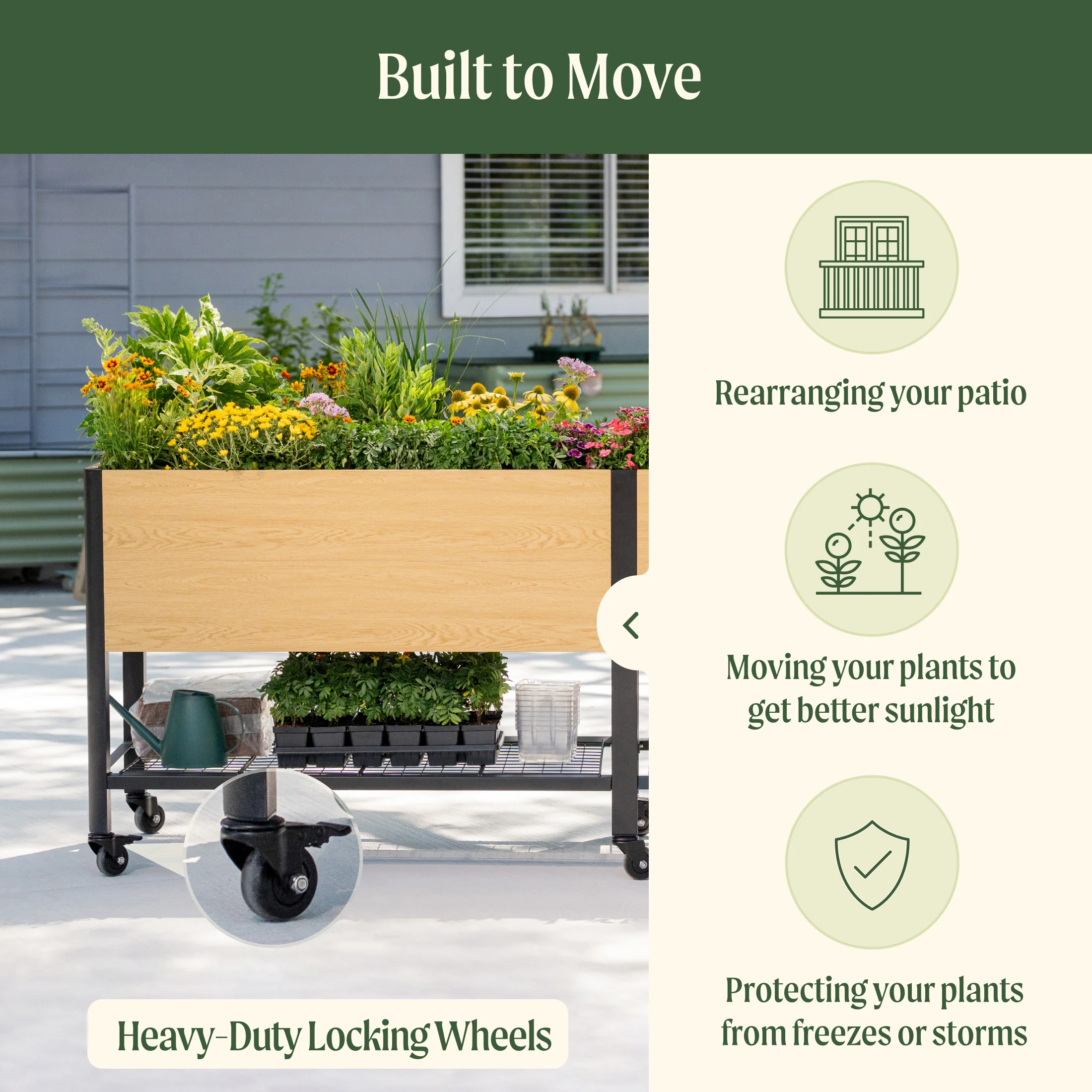Woodgrain Elevated Garden Bed  2.0' x 6.0' - Image 7